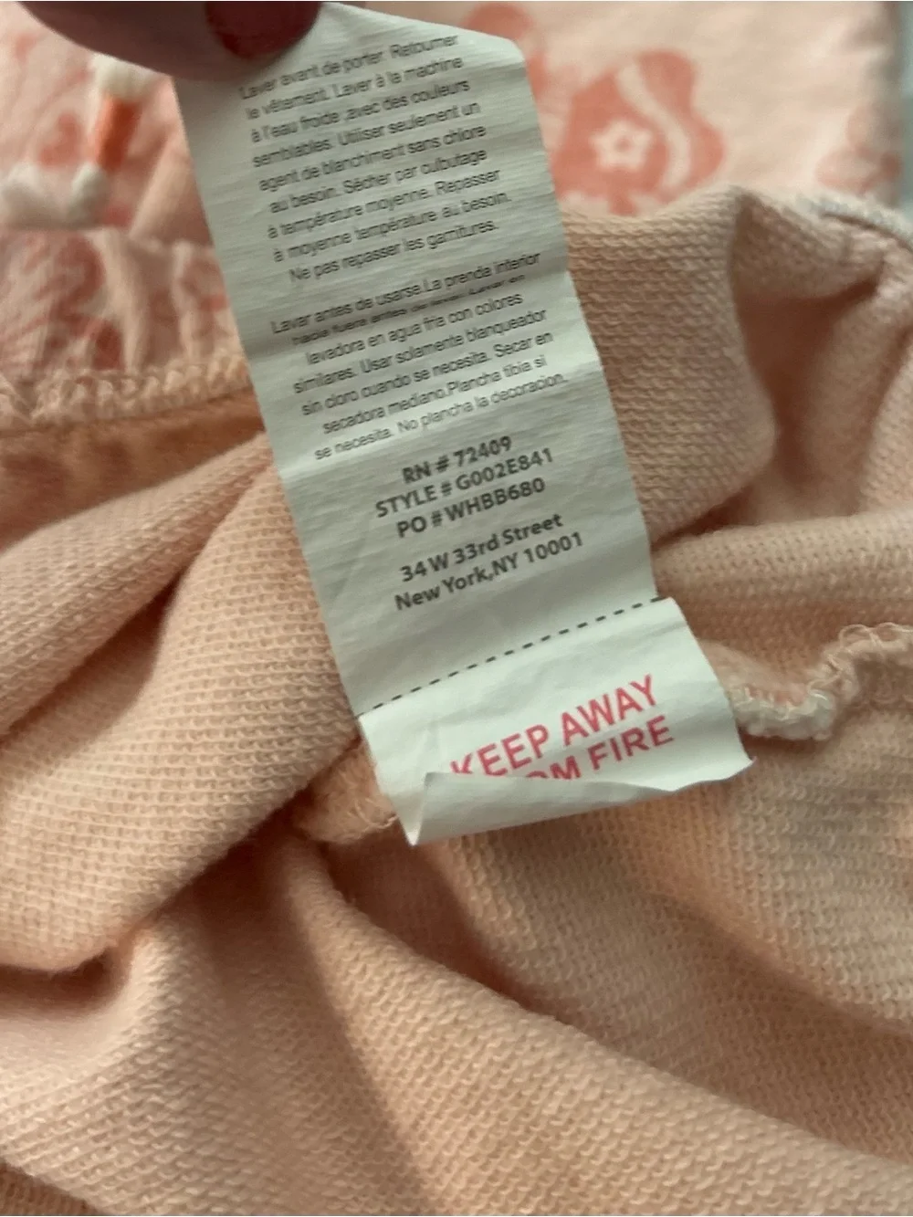 Rabbit & Bear Girls Peach Butterfly Two-Piece Set Size 4T